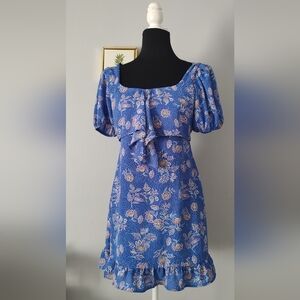 Dress Women Senna Sky  Mini Color Blue Size Small Fit And Flare